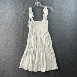 Show Me Your Mumu Women’s Blue White Sunny Striped Tie Dress Small READ